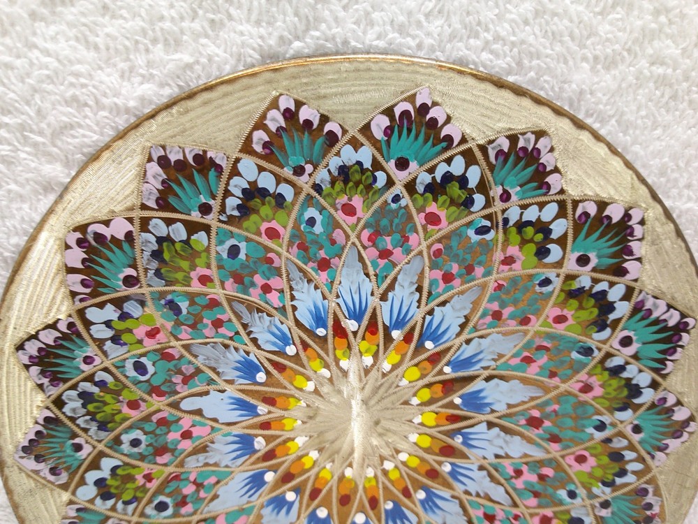 Baysal Etched & Painted Copper Plate