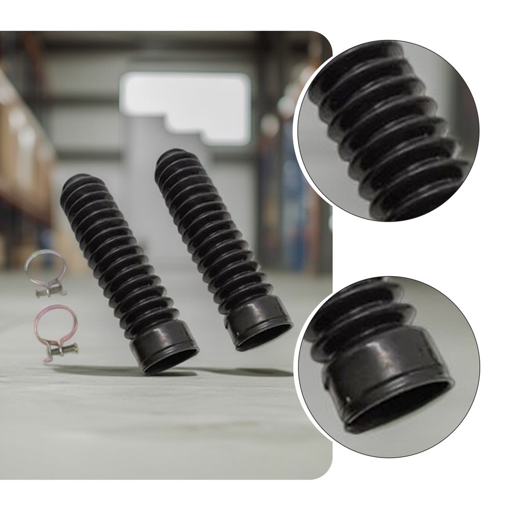 2PCS 35mm Motorcycle Fork Rubber Gaiter Boots Front Fork Shock Absorber CoverEU0