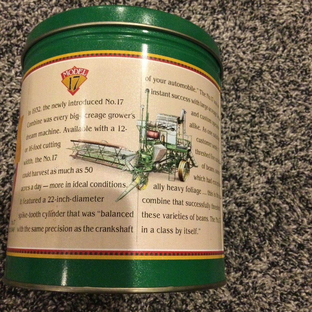 1995 John Deere Harvester Works Combine “Empty” Storage Tin