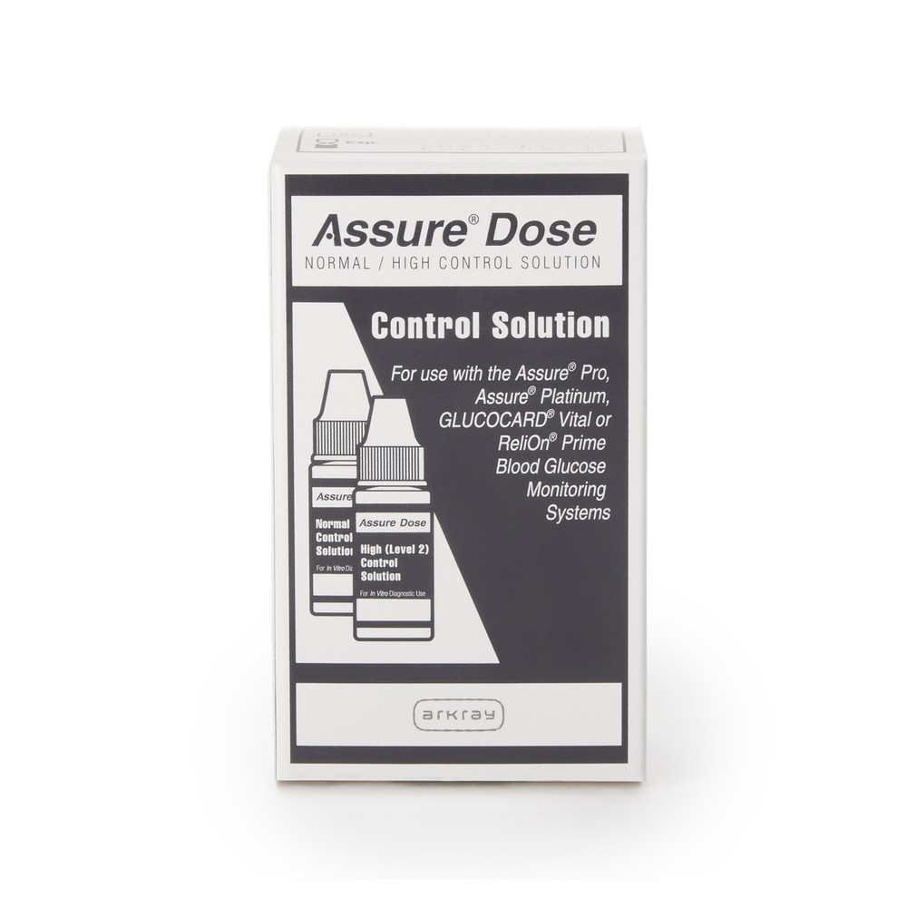 Assure Dose Blood Glucose Control Solution Level 1 & 2 2 X 2.5 mL 2 per Box