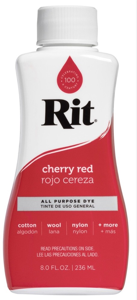 Rit All Purpose Liquid Dye, Cherry Red, 8 Oz.