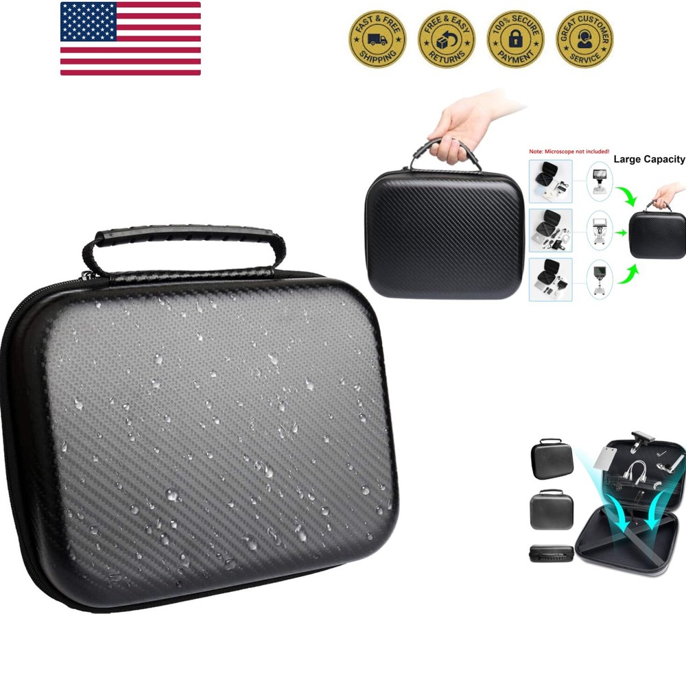 LCD Digital Microscope Carrying Case, Ultra Big Size Storage Bag Box for USB/...
