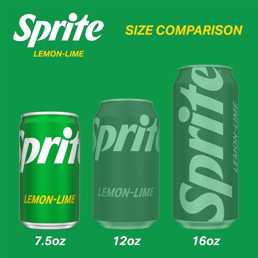 Lemon Lime Soda Soft Drinks, 7.5 fl oz, 6 Pack