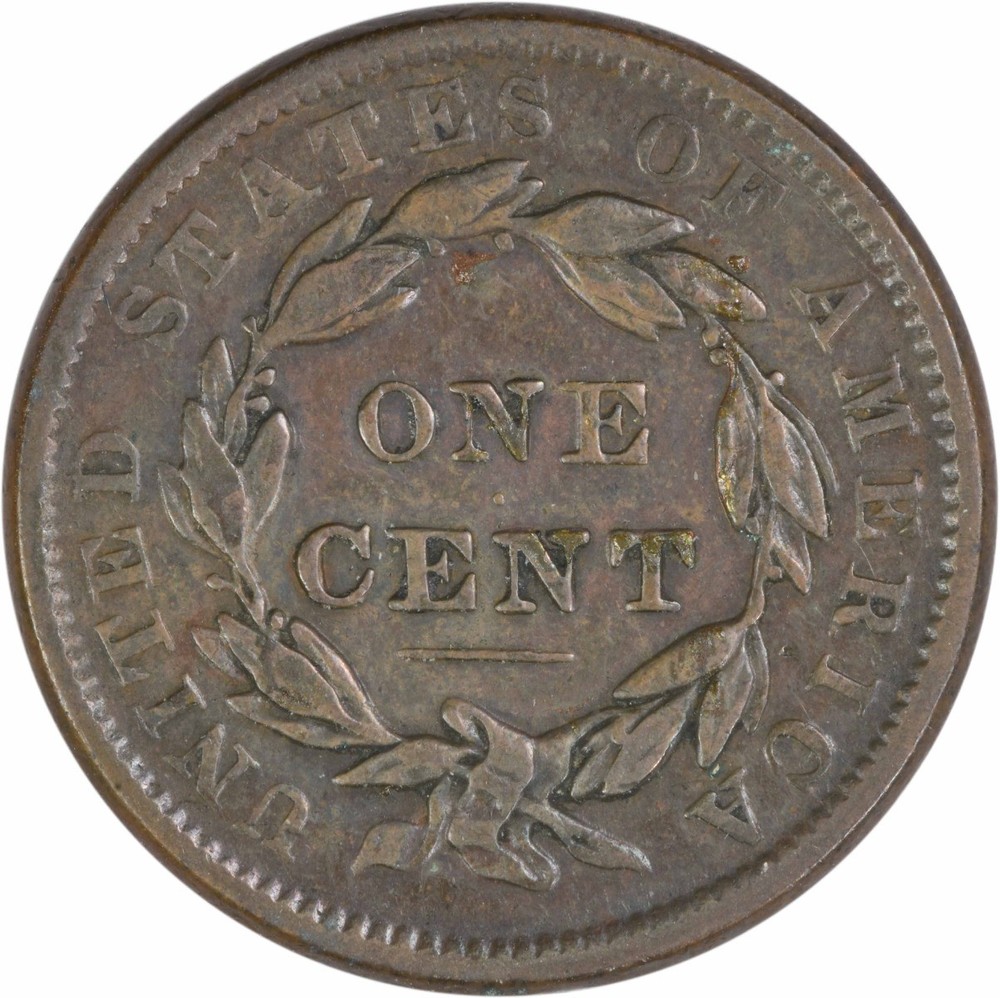 1838 Large Cent VF Uncertified #316