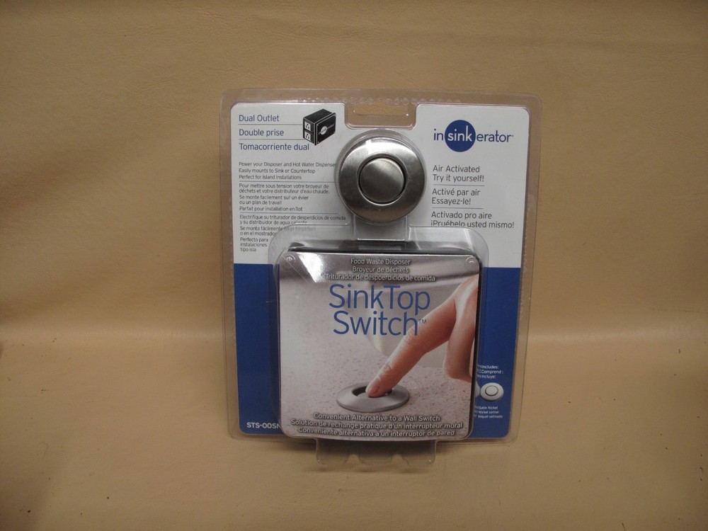Insinkerator sink top switch sts-00sn air activated for food waste disposer