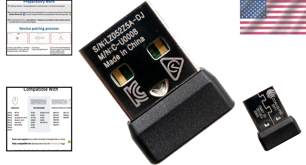 Effortless Connection with Logitech USB Unifying Receiver for Mice & Keyboards