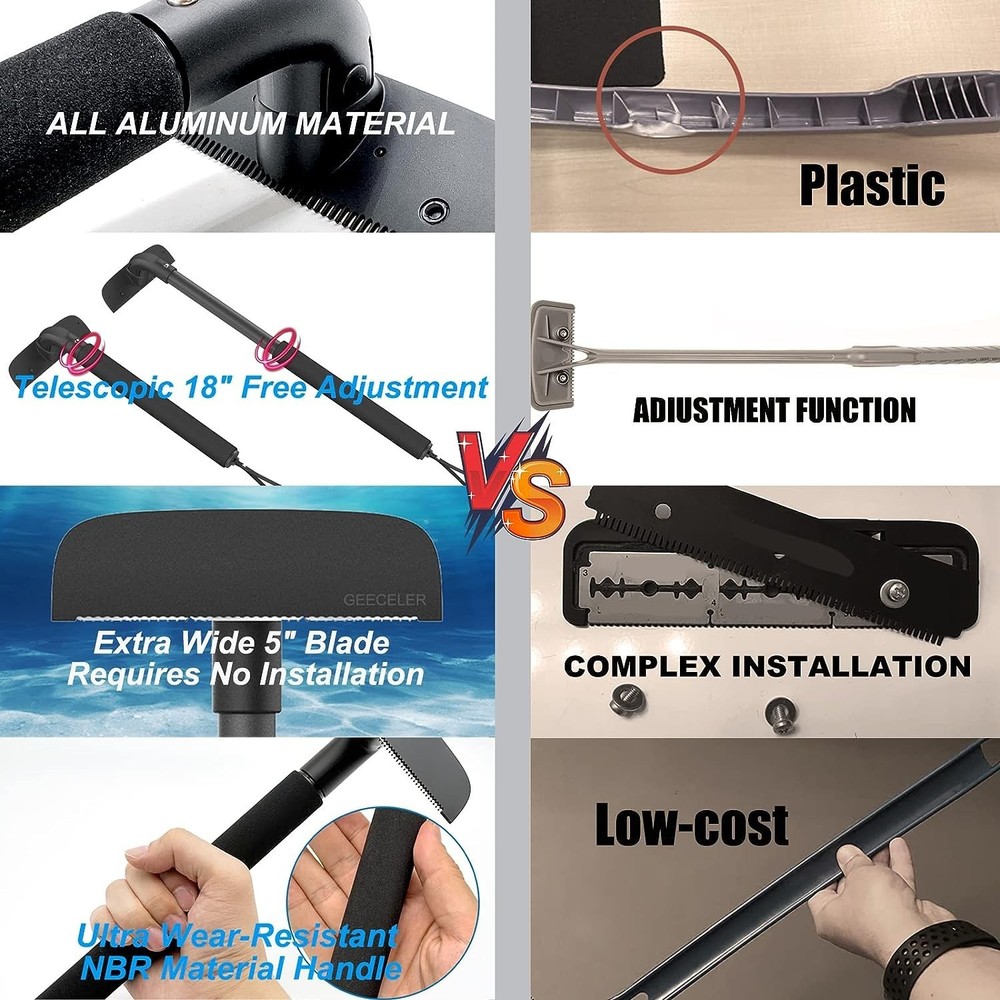 Retractable long handle remove back hair 22 Inches. Body Shavers