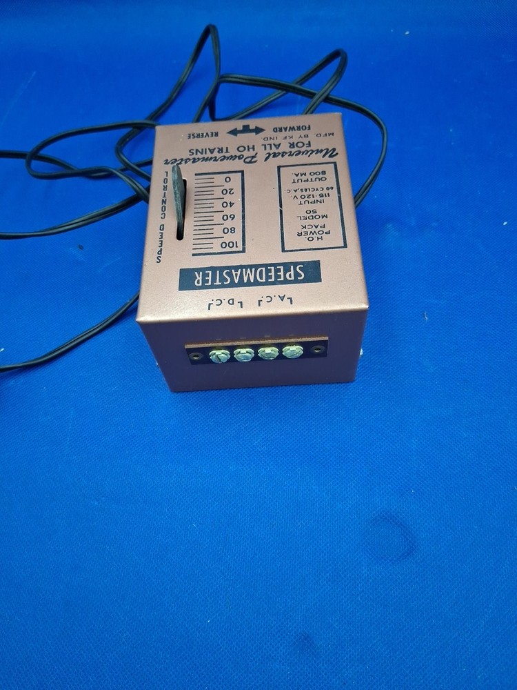 KF INDUSTRIES HO Power Pack Model 50 Controller Transformer Train Vntg Untested