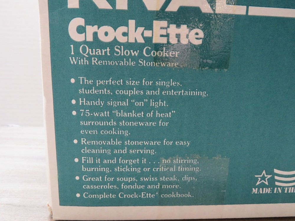 Rival Crock-Ette 3200 - 1 Qt - Never Used