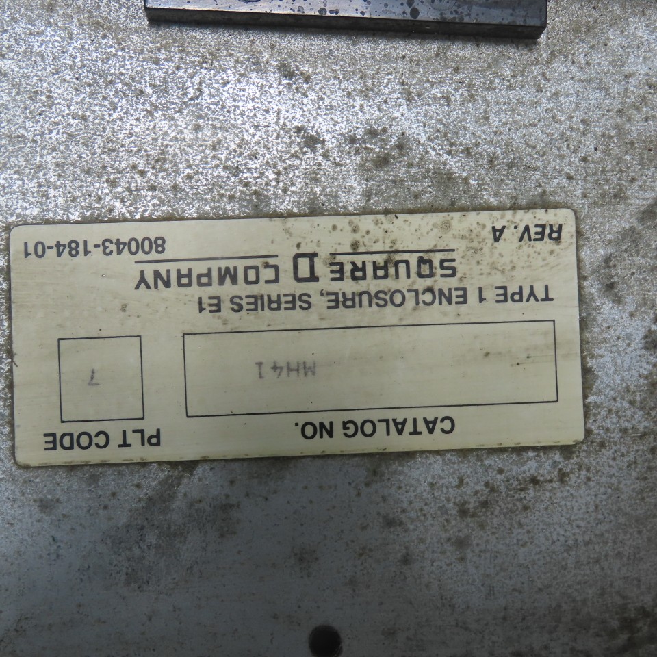 Square D MH41 Type 1 225A Ser E1 Breaker Panelboard 42-Space