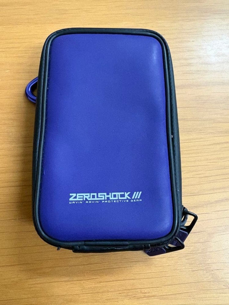 ELECOM ZEROSHOCK Digital Camera Pouch Multi-Case Blue With Carabiner