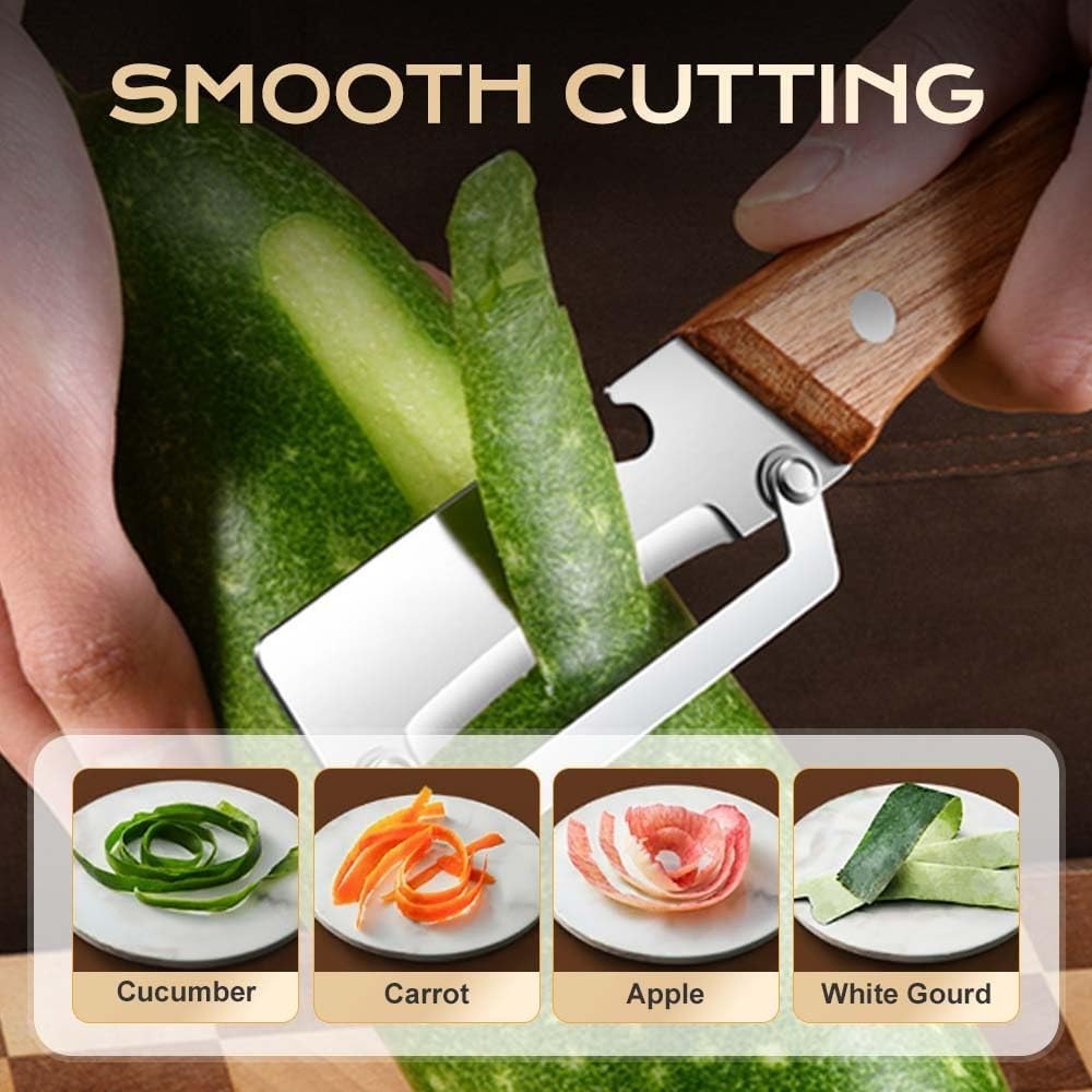 Multi-Functional Vegetable Peeler for Kitchen, Ultra-Sharp Stainless Steel Blade