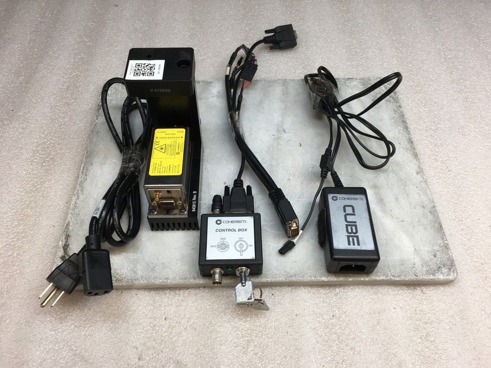 Coherent CUBE 403-50C Laser Diode System 1174298 w/ Power Supply Controller