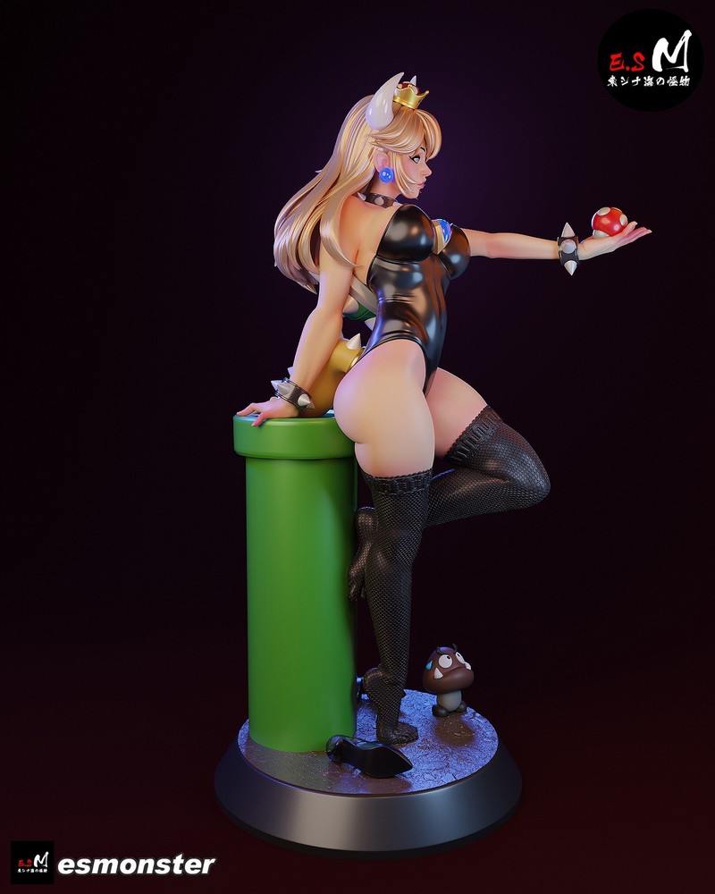 Bowsette V2 3D Printed Kit Unpainted/Unassembled
