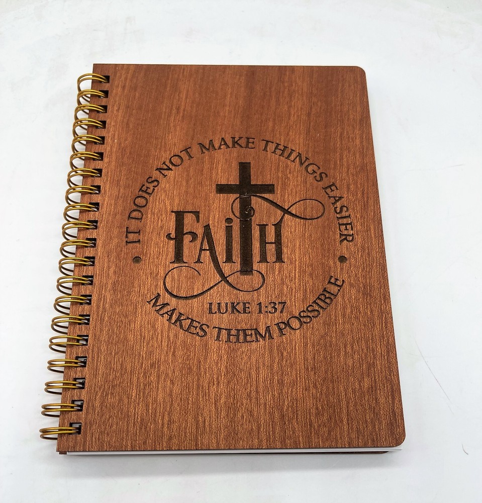 Faith Wood Covered Notebook/Journal