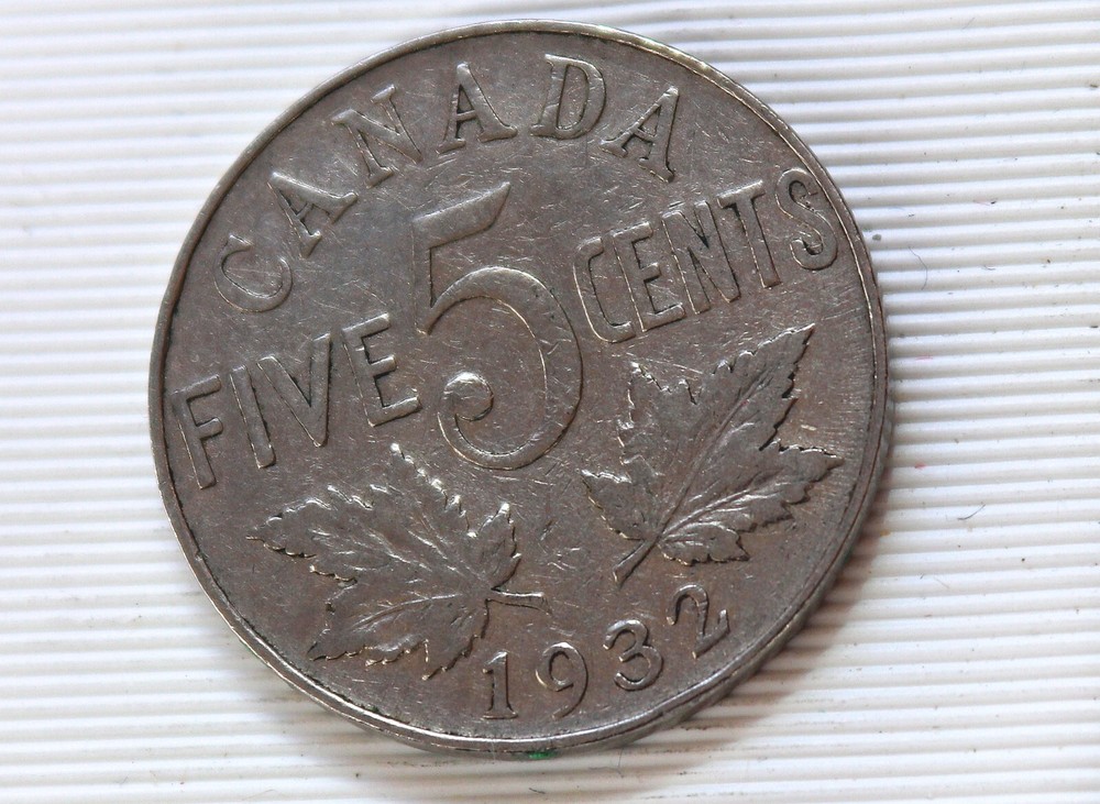 1932 Canada 5 Cents George V