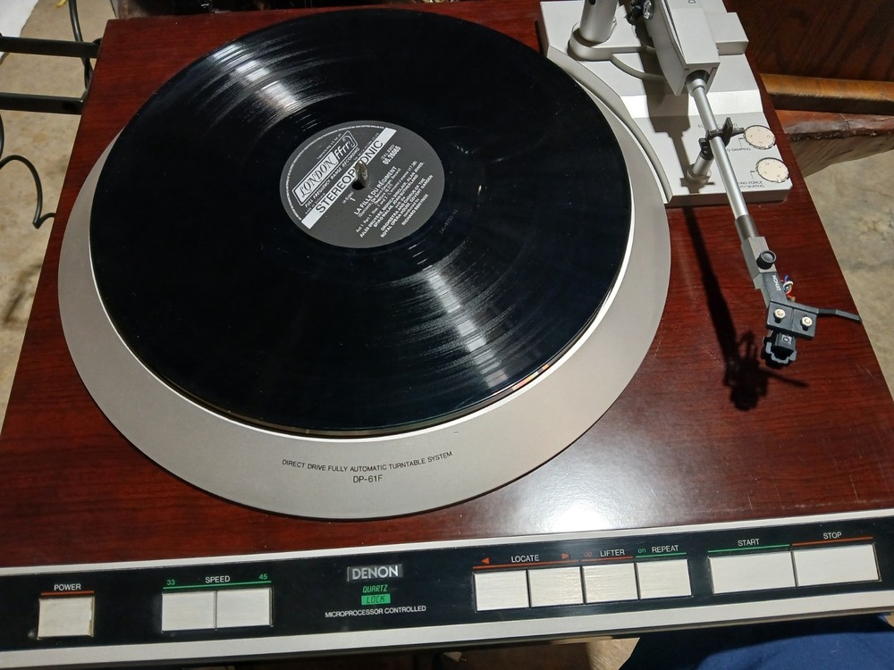 Working Denon DP‑61F Automatic Direct‑Drive Turntable!