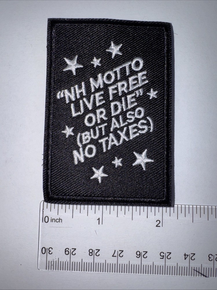 LIVE FREE OR DIE Morale Patch Hook and Loop Patch