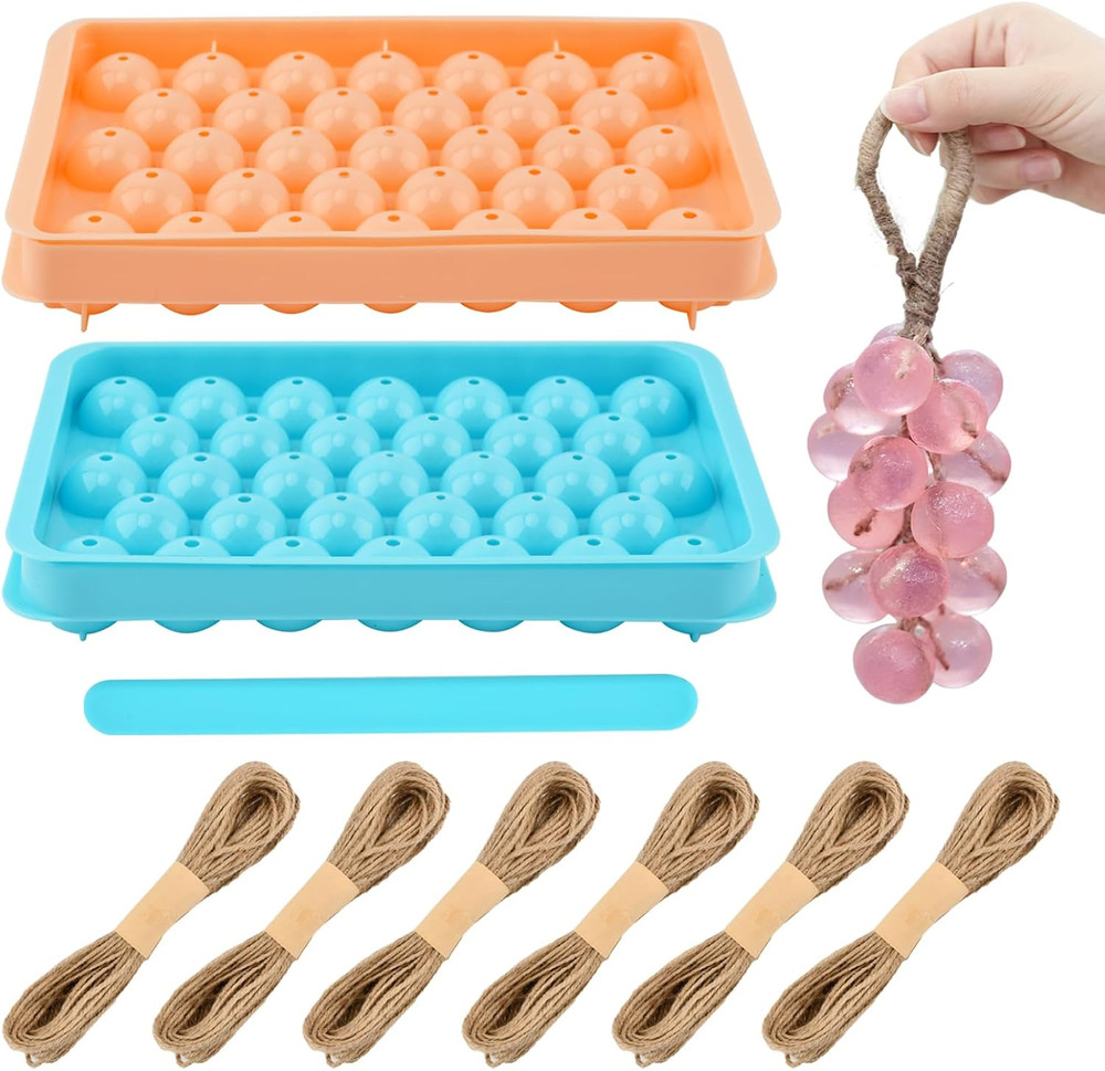 Grape Soap Molds Kit - 2Pcs DIY Soap Making Set with Accessories