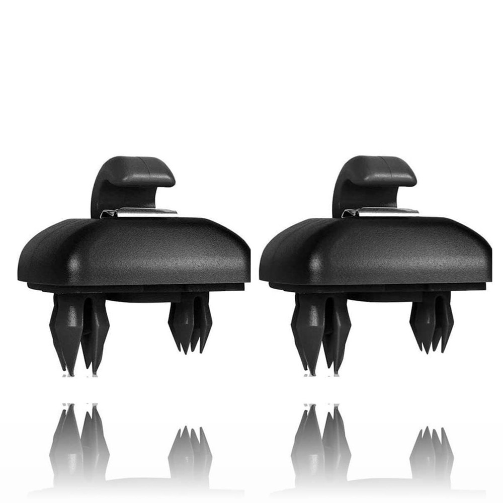 2PCS Audi Inner Sun Visor Clips, Upgraded Car Interior Sunscreen Holder Black
