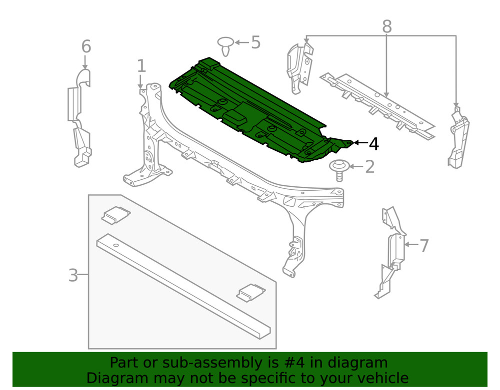 Genuine Ford Sight Shield JL3Z-19E525-A