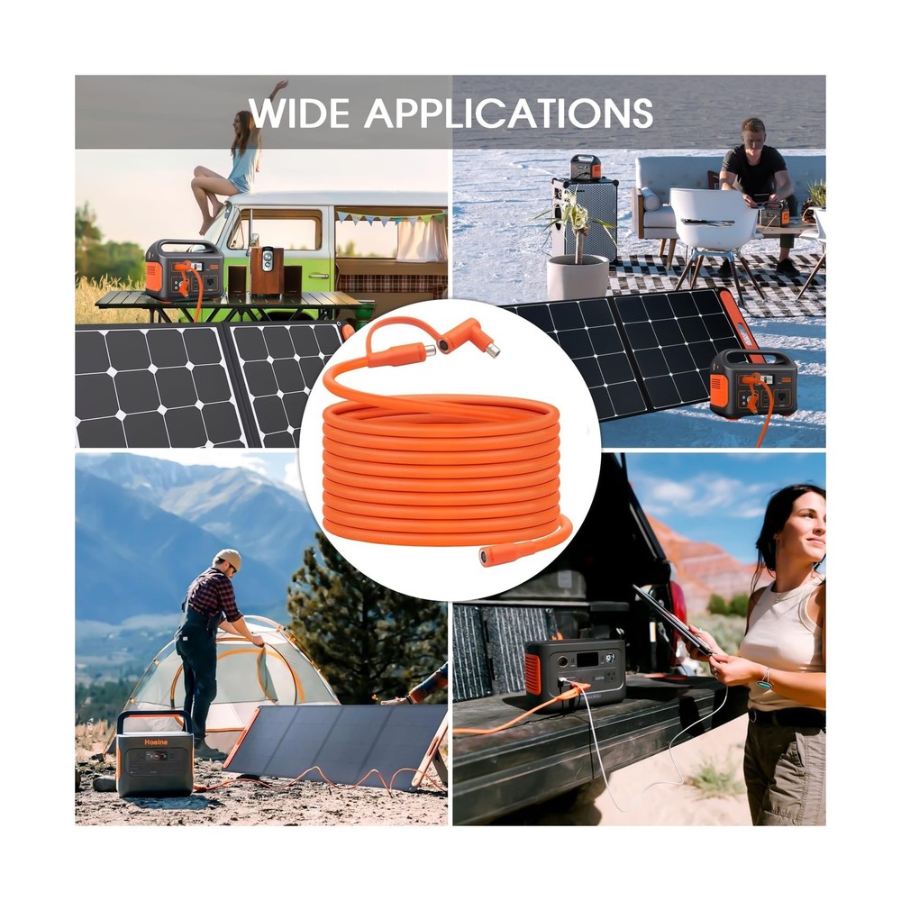 Solar Panel Extension Cable Compatible with Jackery Solar Panel Connector Per...