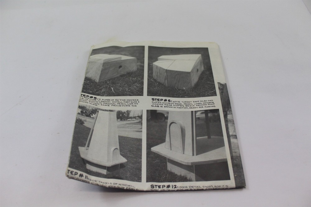 Step by Step Pattern For Dutch Windmill #397 Woodworking Craft Kit Pattern