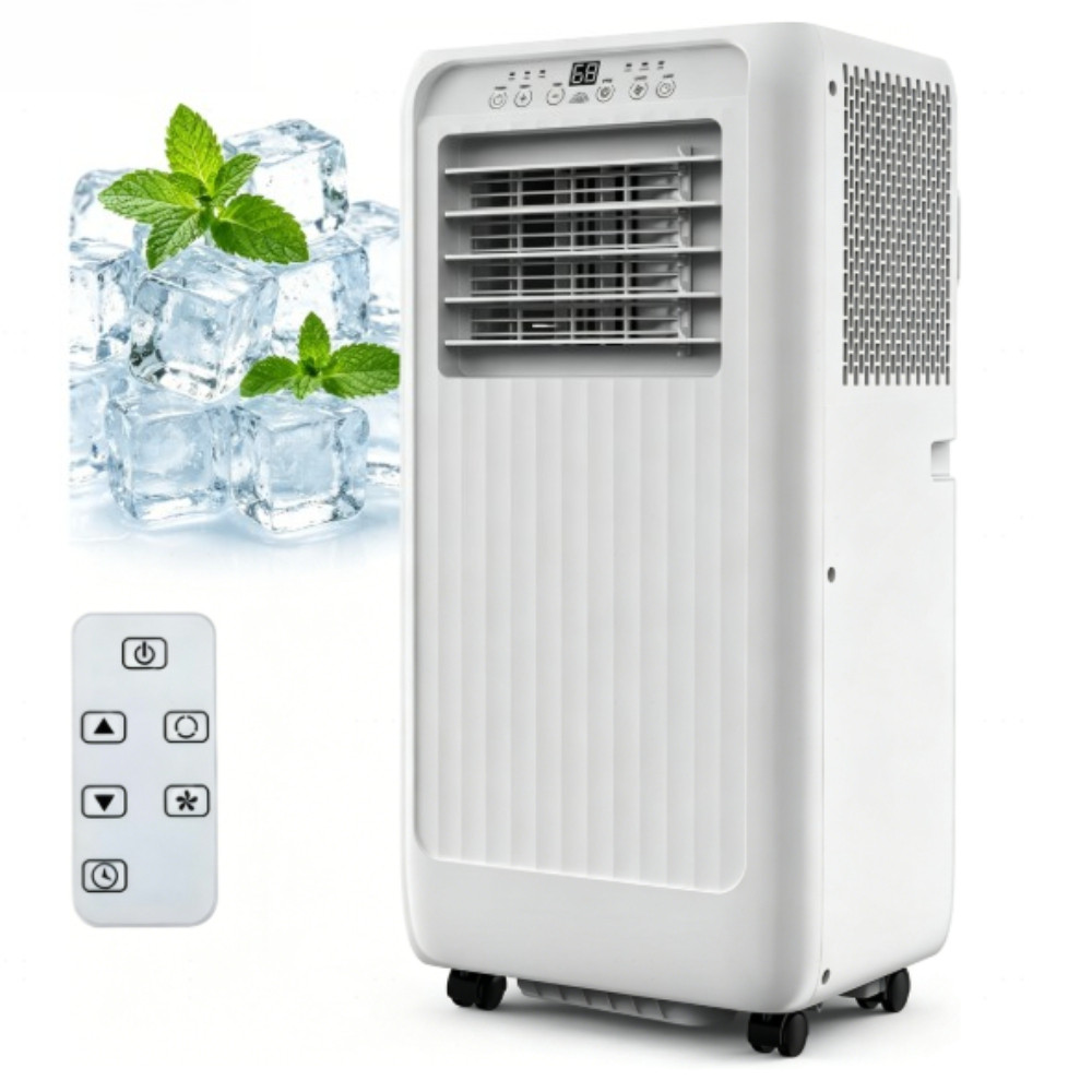 10000 BTU Portable AC Unit, 3-in-1, Dehumidifier, Window Kit, Quiet, Cools 450ft