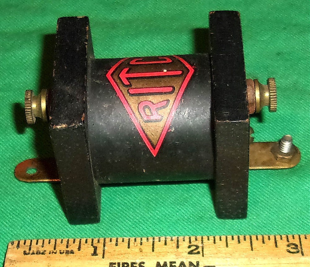 RITCO 85mH RF Choke Clean! Nice Graphics! (wire broken-fixable) 1920's Radio!