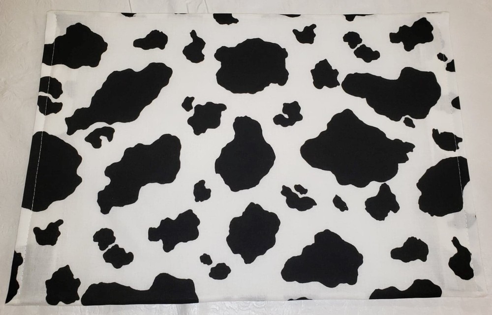 Black & White Cow Spots Hot Pads or Hot Pad Runner