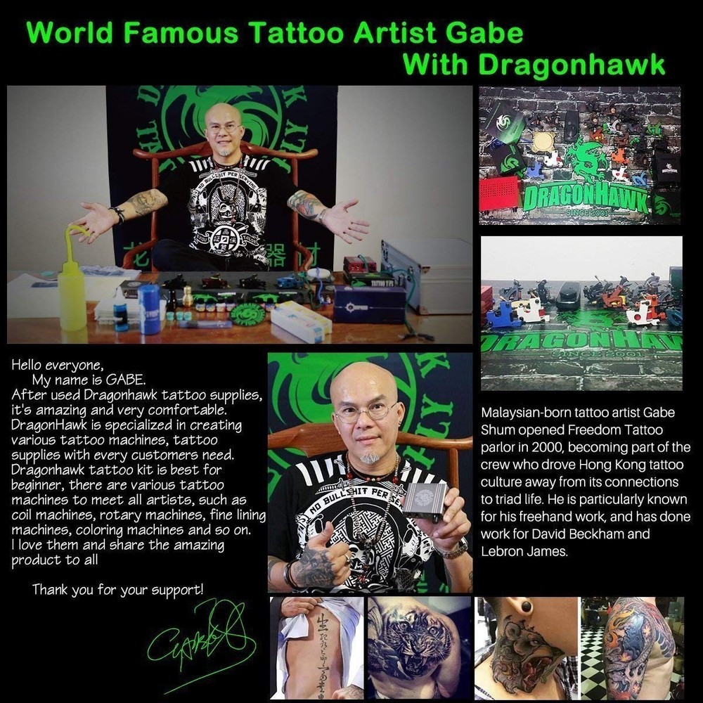 Pro Tattoo Kit: 2 Machines, Power Supply, Inks, Needles