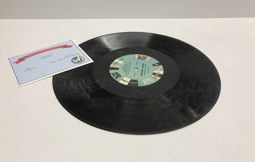 Custom Pink Record LP Signed by SAMANTHA FOX with COA