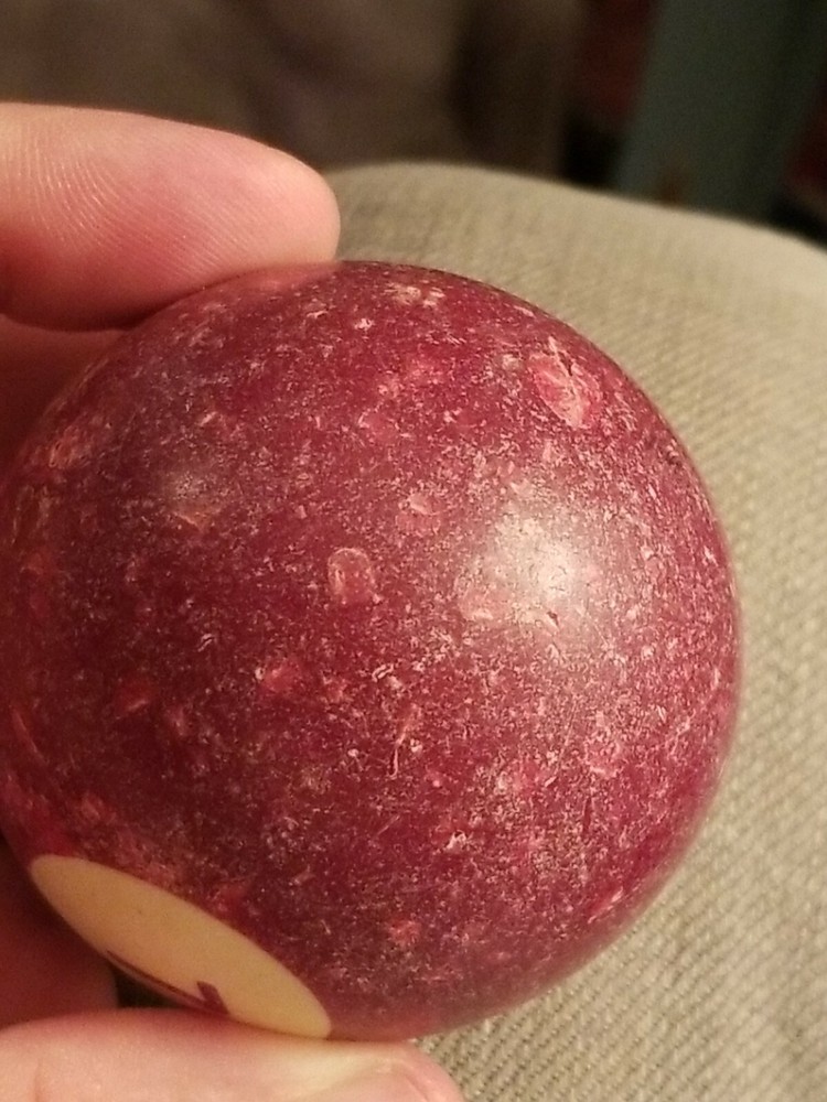 Vintage Bakelite Solid 7 Ball Billiard Pool Replacement 2 1/4" Standard Size