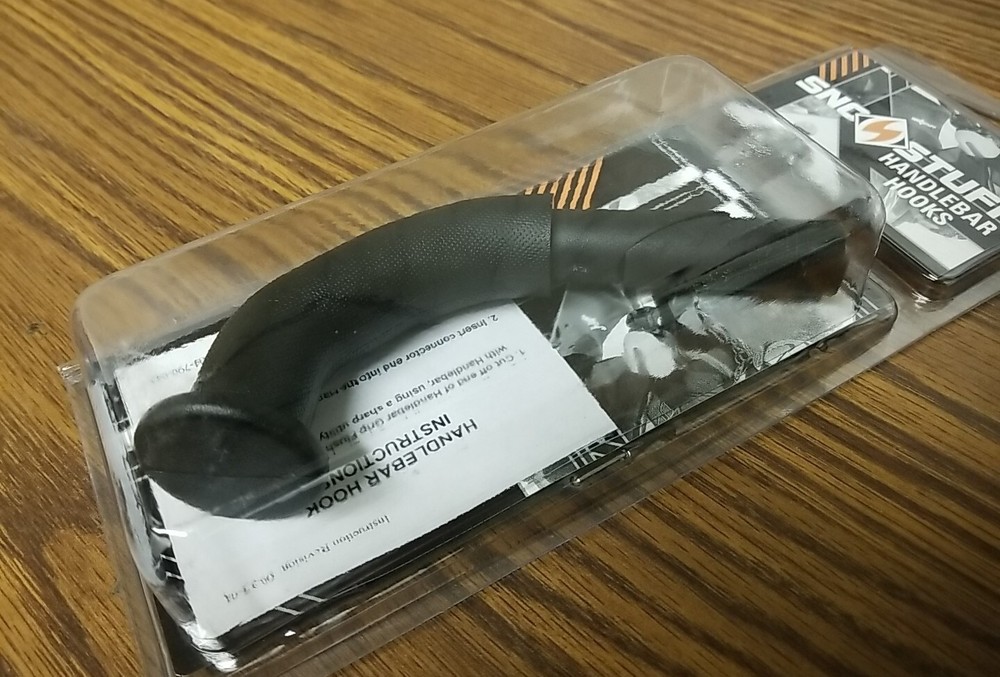 NEW Sno-Stuff BLACK COMBINATION Snowmobile Handlebar Hook. #104-459-90