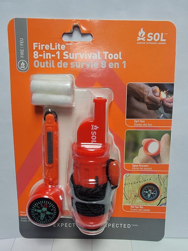 SOL Fire Lite 8-in-1 Survival Tool