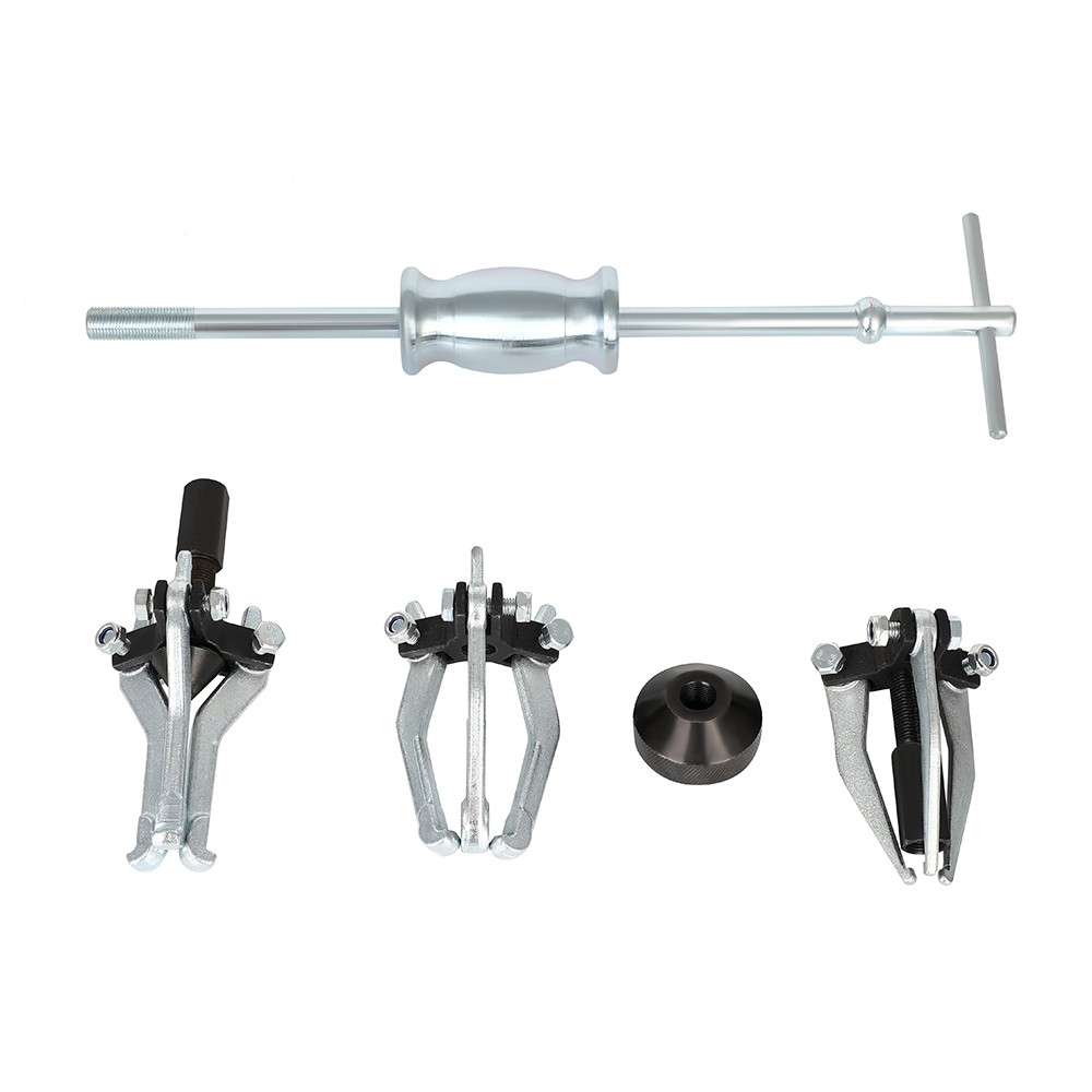 Internal External Bearing Puller 3 Jaw Pullers Slide Hammer Set w/Case Tool Kits