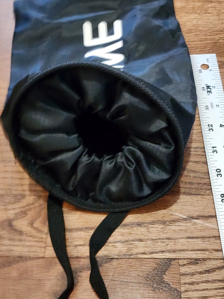 Lime Weatherproof Bungee Pouch – Collection Pouch / Sack Hook & Loop Bottom