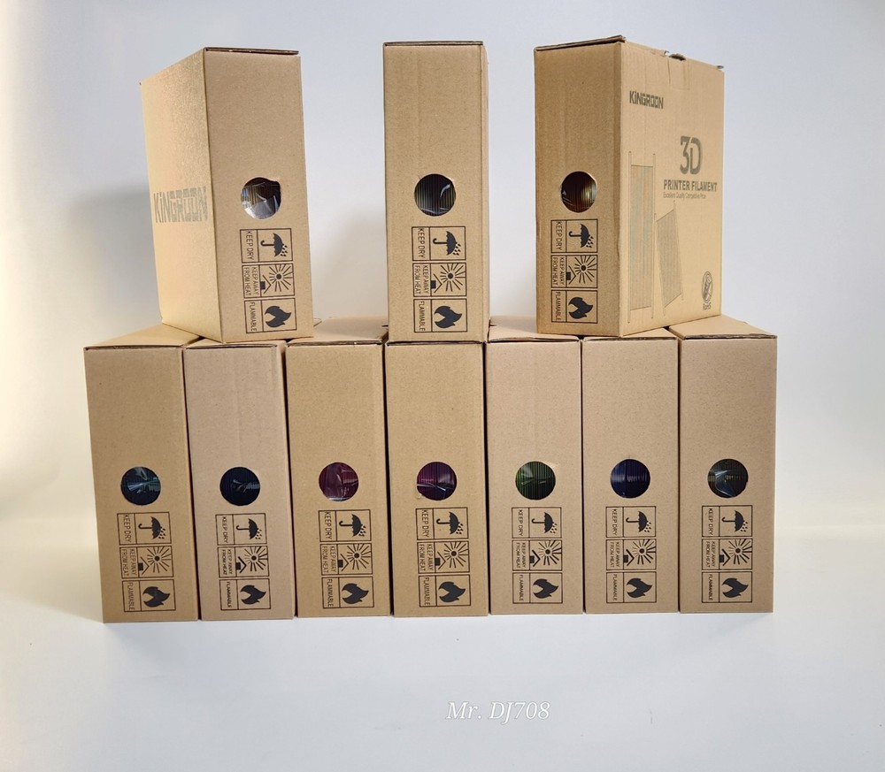 KingRoon Tri - Color 3D Filament 10 Rolls Per Case