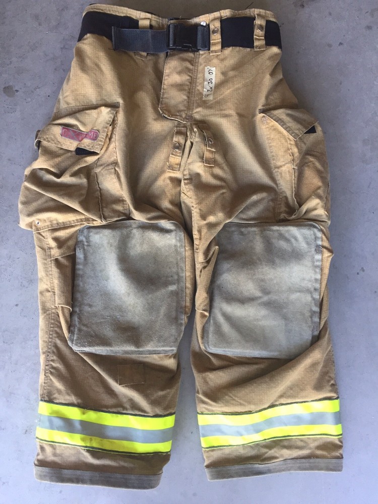 Firefighter Turnout Bunker Pants Globe 42x30 G Extreme 2007 Harness Ready