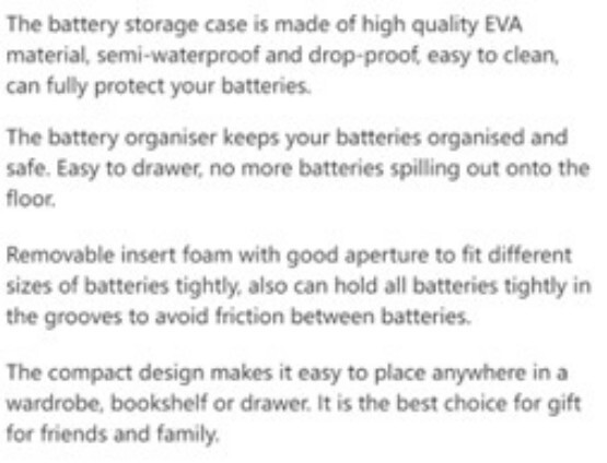Rugged Lift-Top AAA Battery Storage Case (NEW)