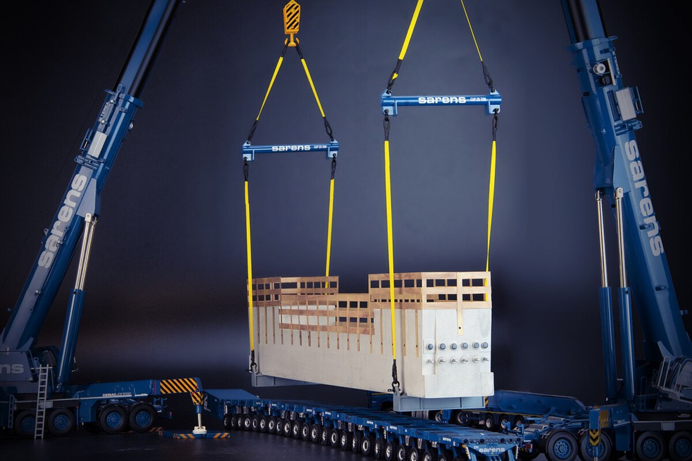 Bridge Section Load with Lifting Frame - IMC 1:50 Scale Resin Model #33-0147 New