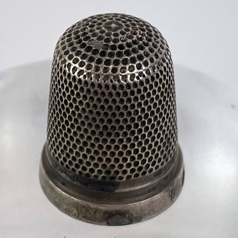 Antique Solid Silver Thimble Size 9 Charles Horner 1896 2cm 4g