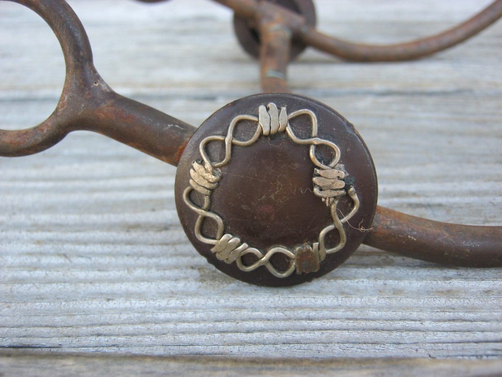 Barbed Wire Shanked Snaffle Curb Bit 29462