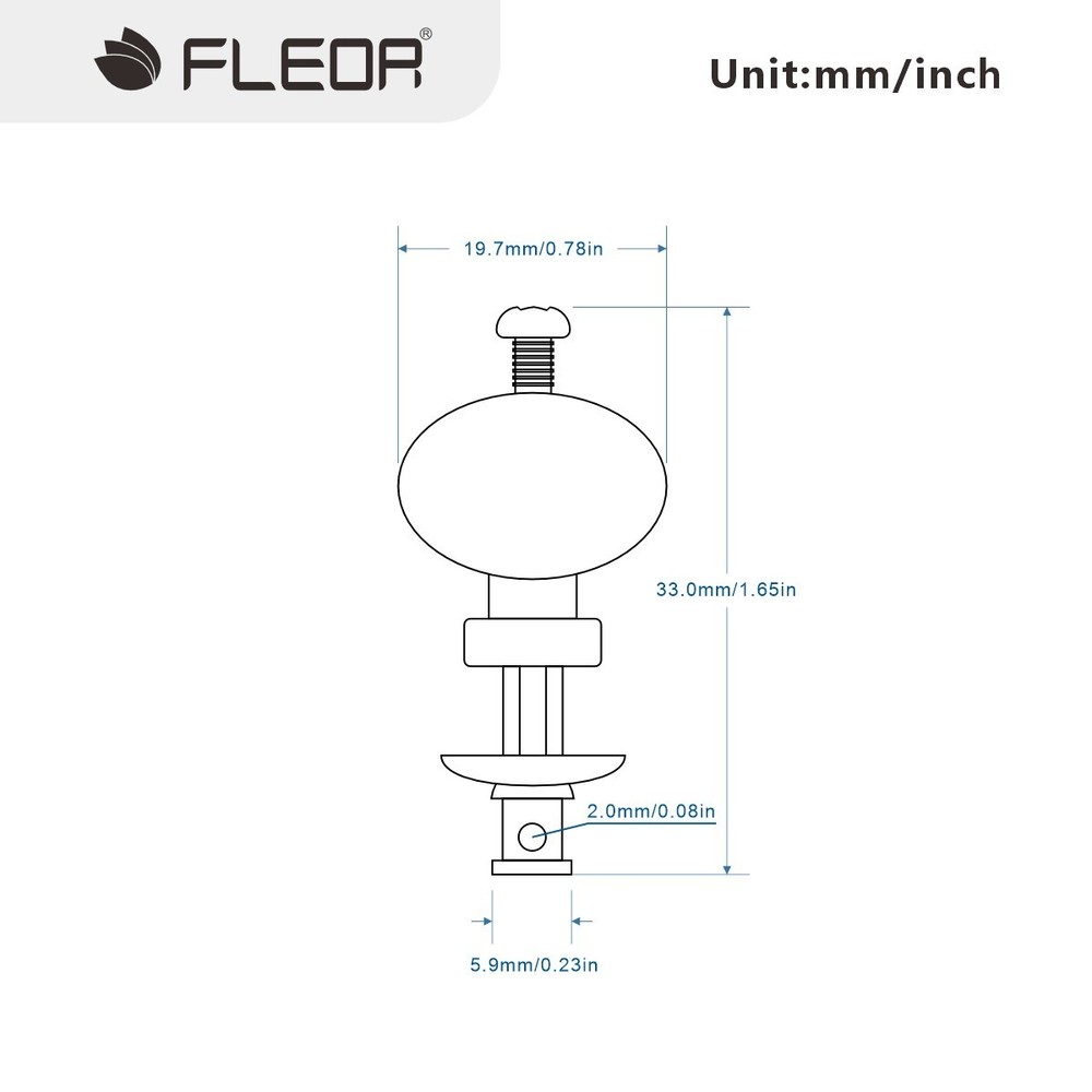 FLEOR 4 White Ukulele Tuning Peg Key Pin Machine Head String Tuner Friction Peg
