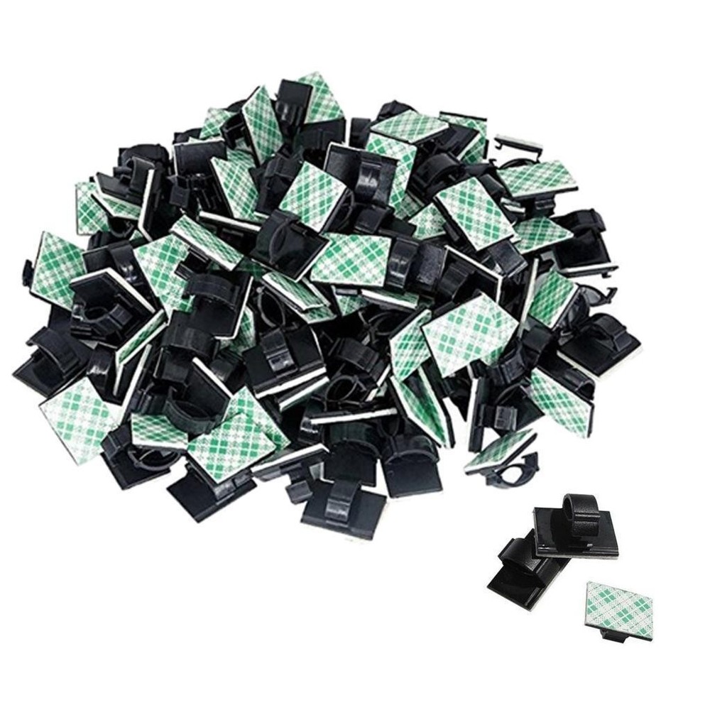100pcs Adhesive Wire Clips Cable Clips Wire Tie Cable Clamp