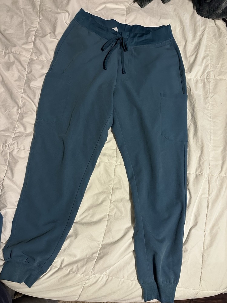 Mandala Scrubs Top and Bottom Pants Set Medium M Blue