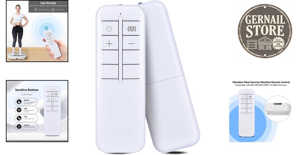 Replacement Remote Control for MERACH Vibration Plates - No Programming Needed