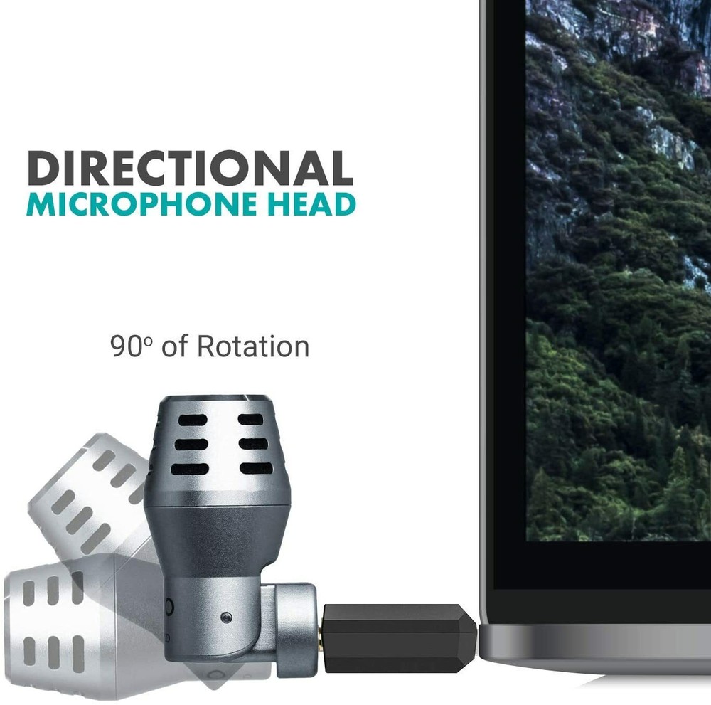 Movo DOM2-USB Mini Omnidirectional USB Computer Microphone for PC and Mac