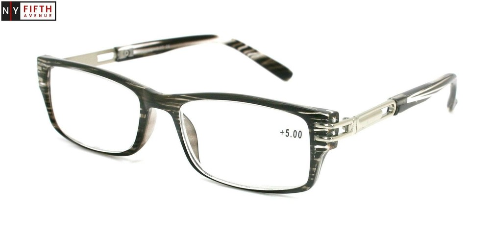 The Hudson, Premium Reading Glasses, Unisex Rectangular Premium Reading Glasses.