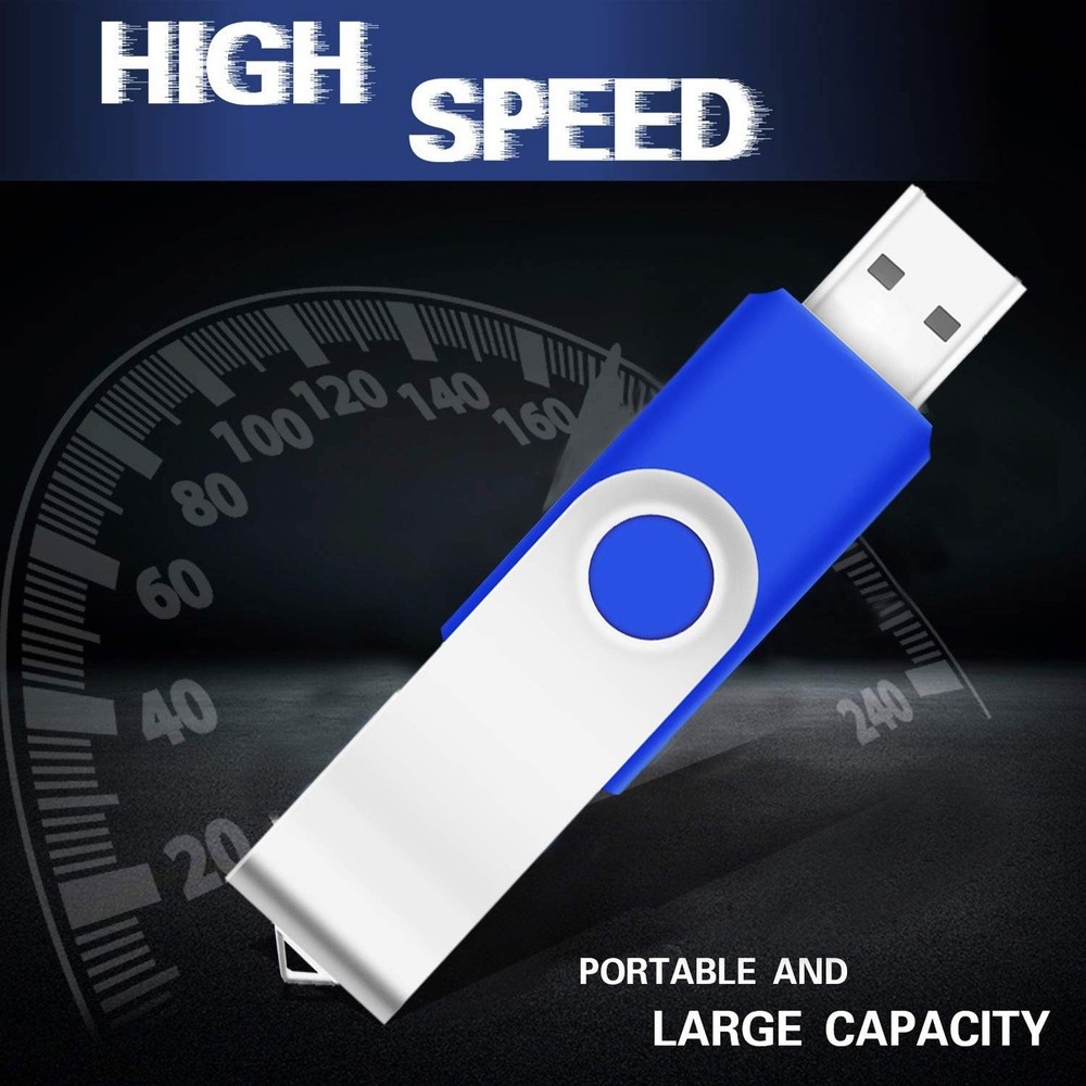16GB USB Flash Drives Bulk Swivel Thumb Drives with Strings